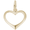 Open Heart Charm 10K Gold - 10-3391