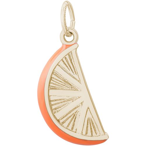 Orange Slice Charm - 10K Gold - 10-8384-10kg