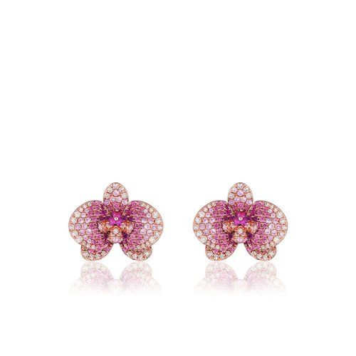 Orchid Stud Earring