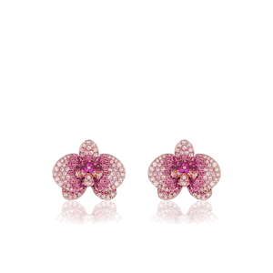 Orchid Stud Earring