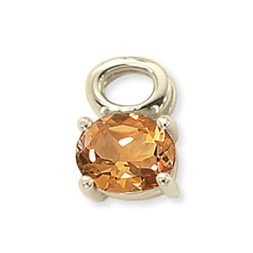 Oval Citrine Pendant - 14K Yellow Gold - 80369CI