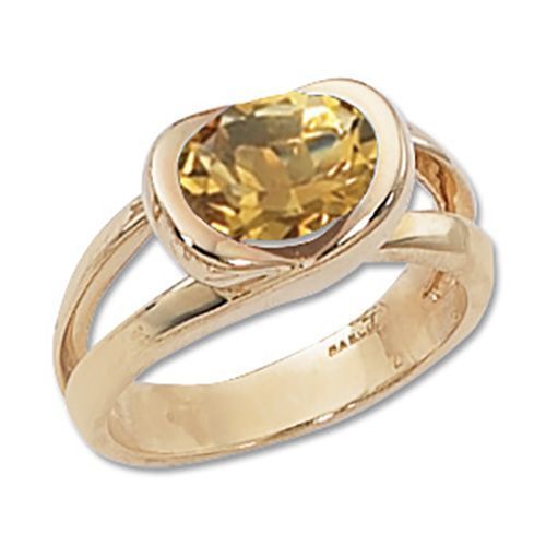 Oval Citrine Ring - 14K Yellow Gold Size 7 - 70378CI