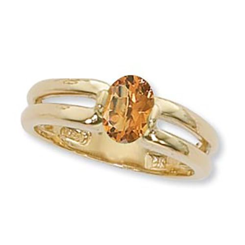 Oval Citrine Ring - 14K Yellow Gold Size 7 - 70917CI