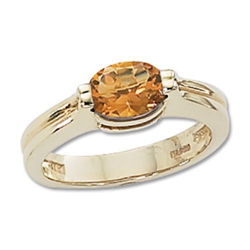 Oval Citrine Ring - 14K Yellow Gold Size 7 - 70639CI