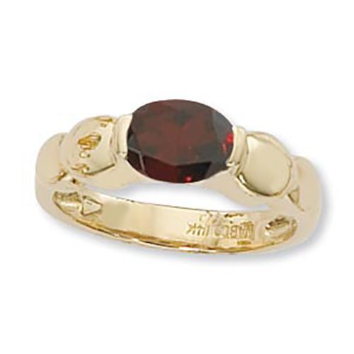 Oval Garnet Ring - 14K Yellow Gold Size 7 - 70906GA