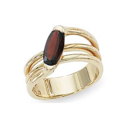 Oval Garnet Ring - 14K Yellow Gold Size 7 - 70769GA