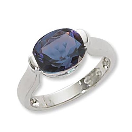 Oval Iolite Ring - Sterling Silver Size 7 - 70884IO-SS