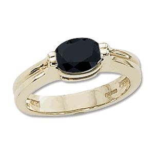 Oval Onyx Ring - 14K Yellow Gold Size 7 - 70639OX