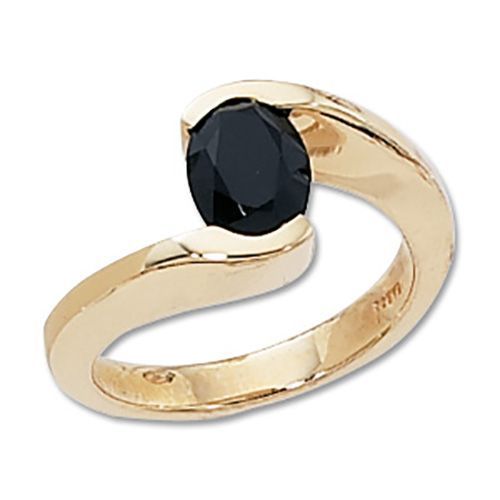 Oval Onyx Ring - 14K Yellow Gold Size 7 - 70535OX