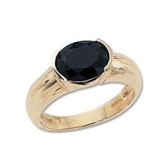 Onyx Yellow Gold Rings