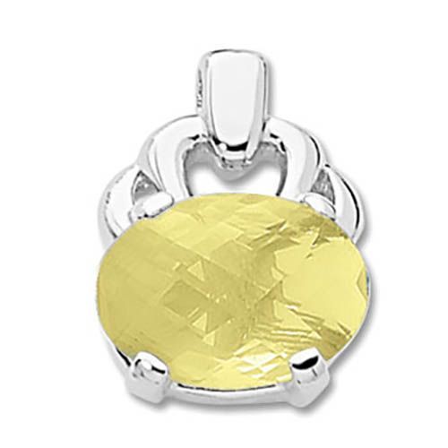 Oval Oro Verde Pendant - Sterling Silver - 80396OV-SS