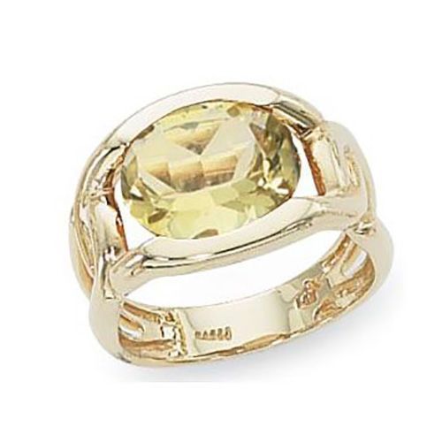 Oval Oro Verde Ring - 14K Yellow Gold Size 7 - 70859OV