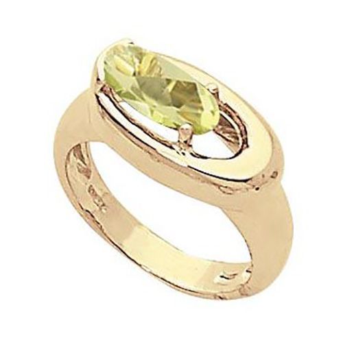 Oval Oro Verde Ring - 14K Yellow Gold Size 7 - 70928OV