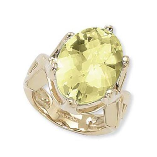 Oval Oro Verde Ring - 14K Yellow Gold Size 7 - 70872OV