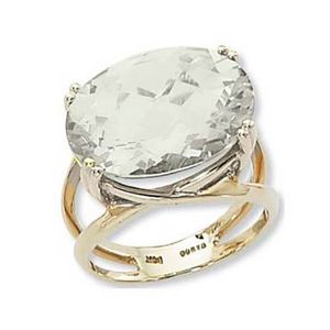 Oval Praseolite Ring - 14K Yellow Gold Size 7 - 70798PR