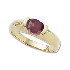 Rhodolite Yellow Gold Rings