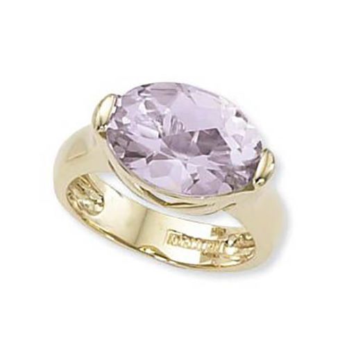 Oval Rose De France Ring - 14K Yellow Gold Size 7 - 70782RDF