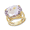 Oval Rose De France Ring - 14K Yellow Gold Size 7 - 70798RDF