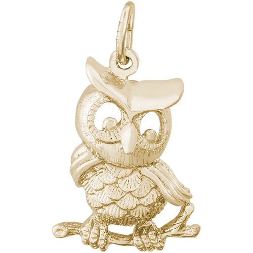 Owl Charm - Gold Plated