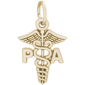 PA Caduceus Charm - Gold Plated - 10-3316-gp