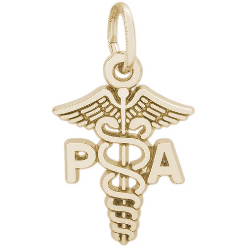 PA Caduceus Charm - Gold Plated - 10-3316-gp