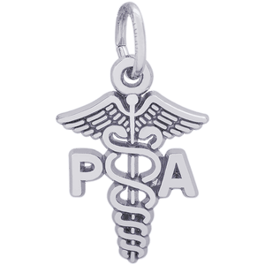 PA Caduceus Charm - Sterling Silver  - 10-3316-s