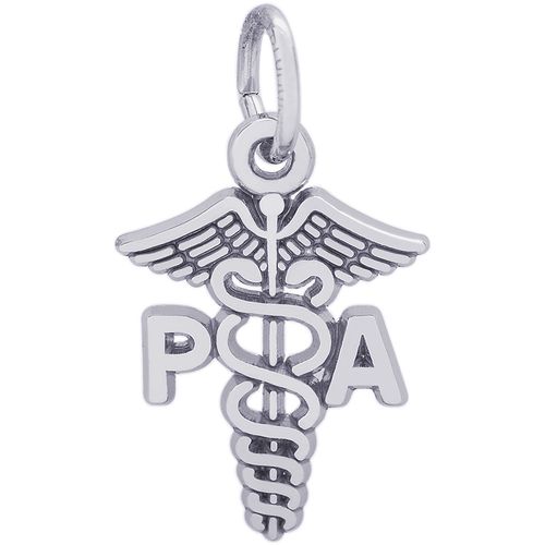 PA Caduceus Charm - Sterling Silver  - 10-3316-s
