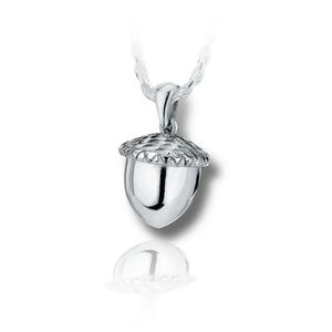 Pacific Urns Necklace For Ashes Acorn In Sterling Silver