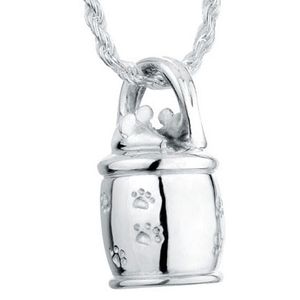 Pacific Urns Pet Cremation Necklace Cat Cookie Jar