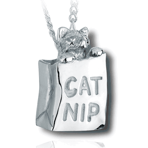 Pacific Urns Pet Cremation Necklace Catnip Kitty