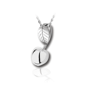 Pacific Urns Necklace For Ashes Cherry 14K In Yellow Gold