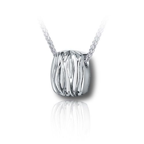 Pacific Urns Necklace For Ashes Dune Cushion 14K In Yellow Gold