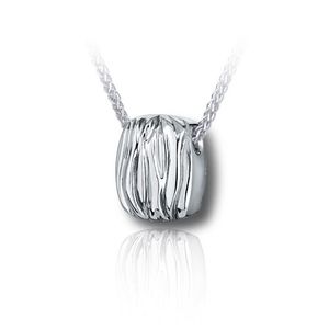 Pacific Urns Necklace For Ashes Dune Cushion 14K In Yellow Gold