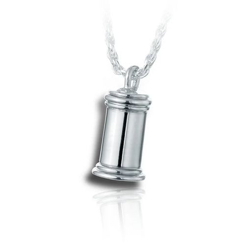 Pacific Urns Necklace For Ashes Large Traditional In Sterling Silver