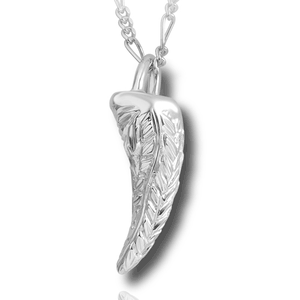 Pacific Urns Necklace For Ashes Leaves & Berries Horn -10K Yellow Gold