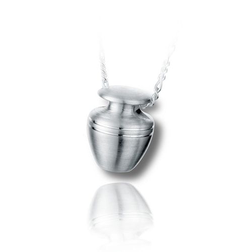 Pacific Urns Necklace For Ashes Mini Mantel In Sterling Silver