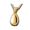 Pacific Urns Necklace For Ashes 10302 Tear W/ Bail 10K In Yellow Gold
