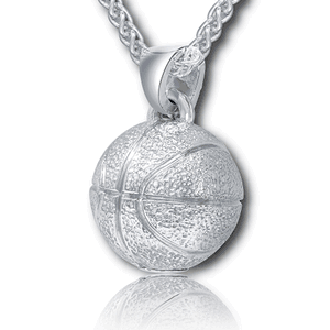 Pacific Urns Necklace For Ashes Basketball 14K In Yellow Gold