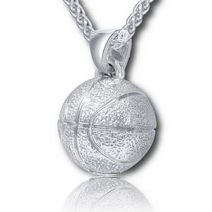 Pacific Urns Necklace For Ashes Basketball In Sterling Silver