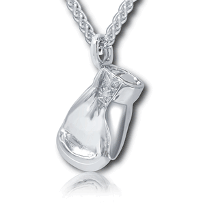 Pacific Urns Necklace For Ashes Boxing Glove 14K In Yellow Gold