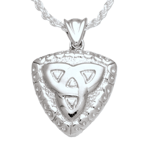 Pacific Urns Necklace For Ashes Celtic Trinity Knot 14K In Yellow Gold