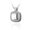 Pacific Urns Necklace For Ashes Cubic Cushion In Sterling Silver