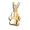 Pacific Urns Necklace For Ashes Curved Paw Print 14K In Yellow Gold