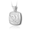 Pacific Urns Necklace For Ashes Dolphins Cushion In Sterling Silver