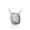Pacific Urns Necklace For Ashes Dune Cushion In Sterling Silver