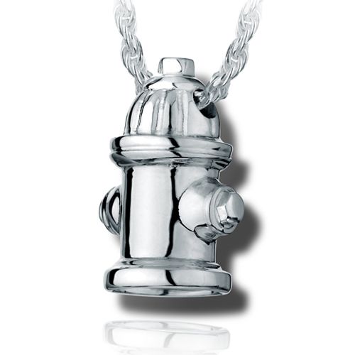 Pacific Urns Necklace For Ashes Fire Hydrant 14K In Yellow Gold