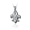 Pacific Urns Necklace For Ashes Fleur De Lis In Sterling Silver