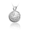 Pacific Urns Necklace For Ashes Flower & Butterfly In Sterling Silver
