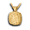 Pacific Urns Necklace For Ashes Haida Eagle 10K In Yellow Gold