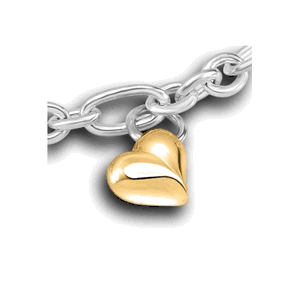 Pacific Urns Necklace For Ashes Heart Charm 14K In Yellow Gold